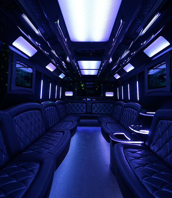 limo bus interior