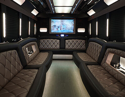 limo bus interior
